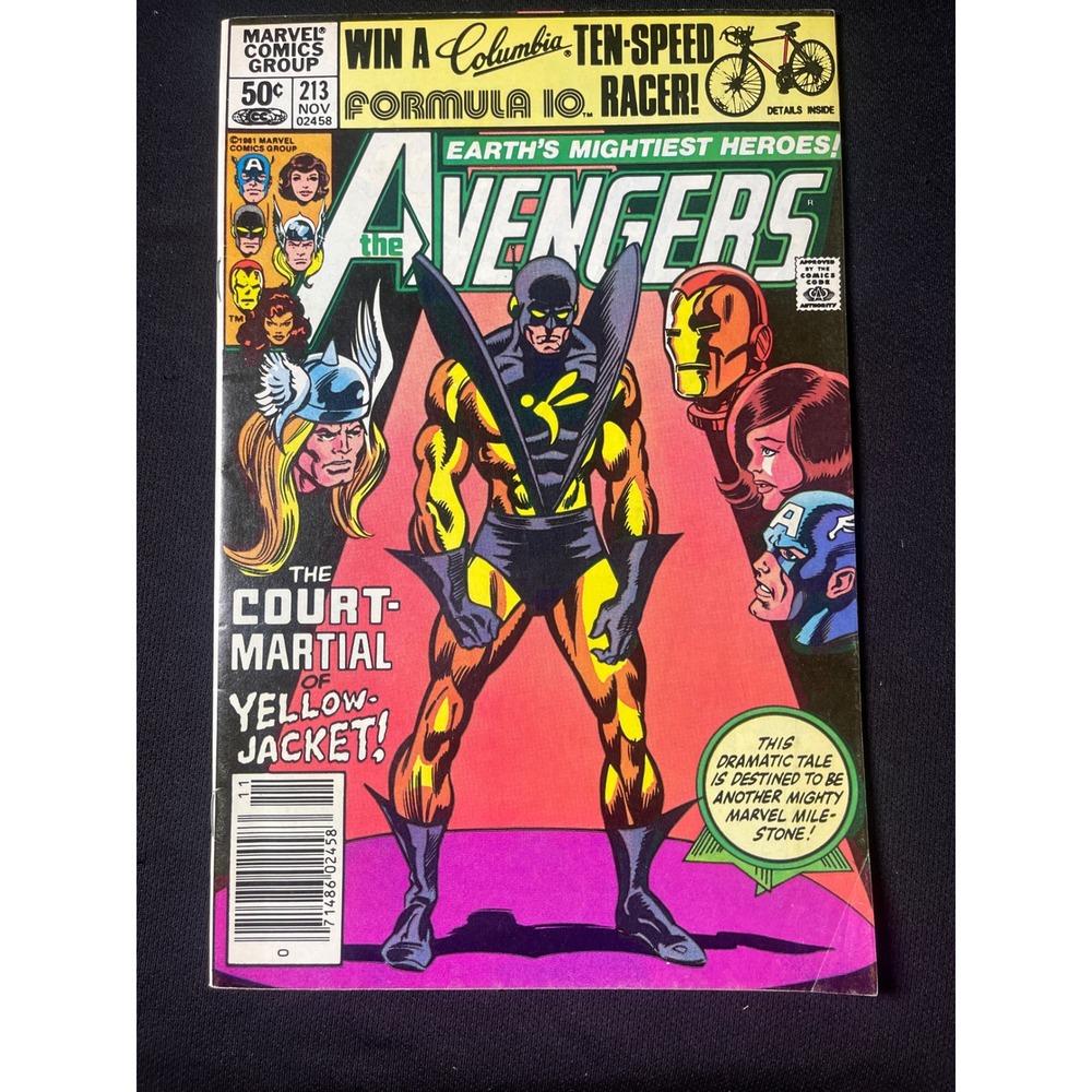 The Avengers 213 Comic Book 1981‎ The Court Martial of Yellow Jacket